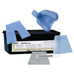 Voco Individo Lux - Maxillae Tray Material - Blue Opaque, 50-Pack