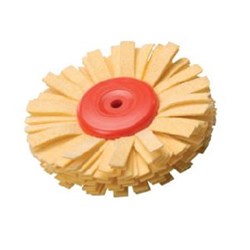 Vertex Lathe Polishing Mop with Leather Strips - 90mm