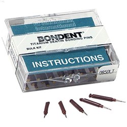 Coltene Bondent - Titanium Dentin Bonding Pins - Bulk Kit - Short Pins, 50-Pack