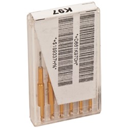 Coltene KODEX Twist Drills - Regular-  0.675 x 5mm - Gold, 6-Pack