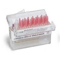 Coltene TMS Link - Parapulpal Pins - Minuta  - 0.350mm - Pink - Single Shear - Gold Plated Stainless Steel, 50-Pack