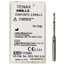 Coltene Tenax Drills - Size 11 - Black - 1.1mm, 3-Pack