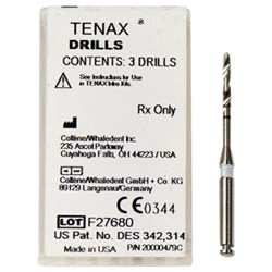 Coltene Tenax Drills - Size 12 - White - 1.2mm, 3-Pack