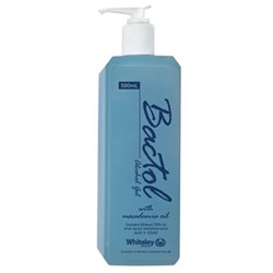 Whiteley Bactol Blue - Alcohol Hand Sanitiser - 500ml Pump