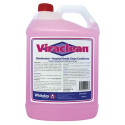 Whiteley Viraclean - Pink - Hospital Grade Disinfectant - 5L Bottle