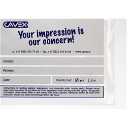 Cavex ImpreSafe - Ziplock Plastic Bags - 270 x 210 x 20mm, 50-Pack