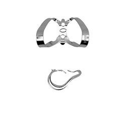 W9 Ivory Rubber Dam Clamp - Size 9