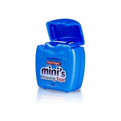 CareDent PerioTape - Mini's Flossing Tape - Trial Size 4m, 48-Pack
