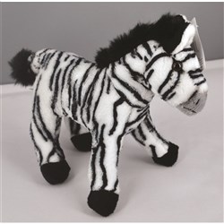 Young Zooby Stuffed Animal - Zebra
