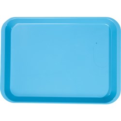 ZIRC B Lok Flat Tray - Neon Blue - 33.97 x 24.45 x 2.22cm