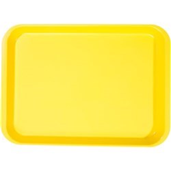 ZIRC B Lok Flat Tray - Neon Yellow - 33.97 x 24.45 x 2.22cm