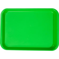 ZIRC B Lok Flat Tray - Neon Green - 33.97 x 24.45 x 2.22cm