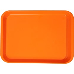 ZIRC B Lok Flat Tray - Neon Orange - 33.97 x 24.45 x 2.22cm