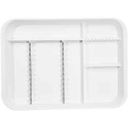 ZIRC B Lok Tray Divided Tray - White - 33.97 x 24.45 x 2.22cm