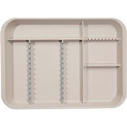 ZIRC B Lok Tray Divided Tray - Beige - 33.97 x 24.45 x 2.22cm