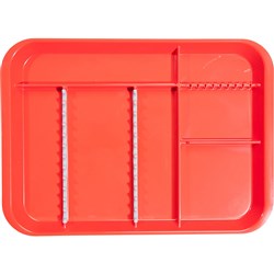ZIRC B Lok Tray Divided Tray - Red 33.97 x 24.45 x 2.22cm