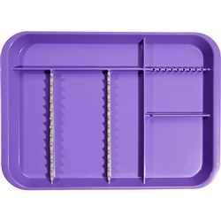 ZIRC B Lok Tray Divided Tray - Neon Purple - 33.97 x 24.45 x 2.22cm