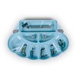 ZIRC Organiser for Implants - 17.46  x 11.75  x 1.59cm - Blue