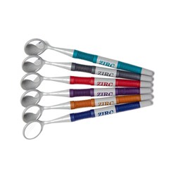 ZIRC Crystal Mouth Mirror - Soft Grip - Jewel Assorted - #4, 12-Pack