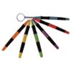 ZIRC Crystal Mouth Mirror - Soft Grip - Size 4, 12-Pack