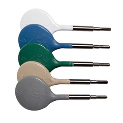 ZIRC Crystal Plastic Mirror Head - Classic Assorted - Size 4 - Simple Stem -, 12-Pack