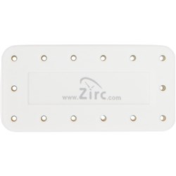 Zirc Magnetic Bur Block - Large - 14 Holes - White