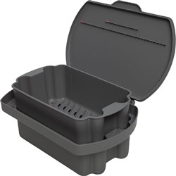 Zirc Steri Soaker - Grey - 35.24 x 24.45 x 13.02cm