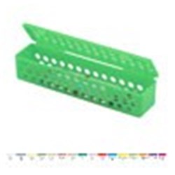 Zirc Steri Container - Standard - Green - 20.64 x 5.08 x 3.81cm