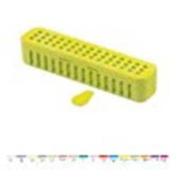 Zirc Steri-Container - Standard - Neon Yellow - 20.64 x 5.08 x 3.81cm