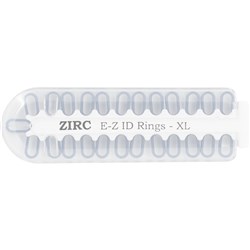 ZIRC E Z ID Rings for Instruments - Extra Large - White, 25-Pack