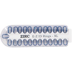 ZIRC E Z ID Rings for Instruments - Extra Large - Blue - Pack 25