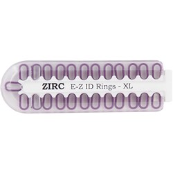 ZIRC E Z ID Rings for Instruments - Extra Large - Plum, 25-Pack