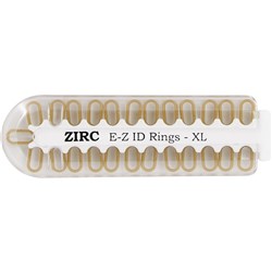 ZIRC E Z ID Rings for Instruments - Extra Large - Beige, 25-Pack