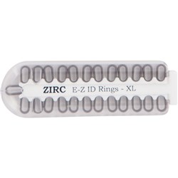 ZIRC E Z ID Rings for Instruments - Extra Large - Grey, 25-Pack