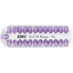 ZIRC E Z ID Rings for Instruments - Extra Large - Neon Purple, 25-Pack