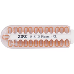 ZIRC E Z ID Rings for Instruments - Extra Large - Copper, 25-Pack