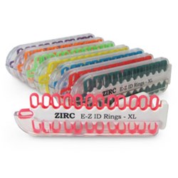 ZIRC EZ ID Ring System - Extra Large - Vibrant Assorted, 200-Pack