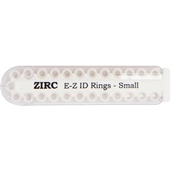 ZIRC E Z ID Rings for Instruments - Small - White - 3.18mm, 25-Pack