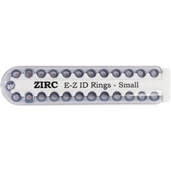 ZIRC E Z ID Rings for Instruments - Small - Blue - 3.18mm, 25-Pack