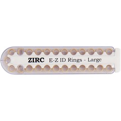 ZIRC E Z ID Rings for Instruments - Large - Beige - 6.35mm, 25-Pack