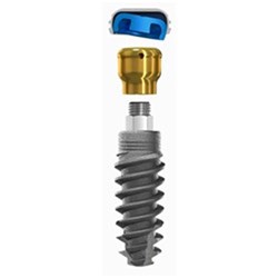 Locator Implant+Abutment 4.4mm Dia 12mm Length 4mm Cuff
