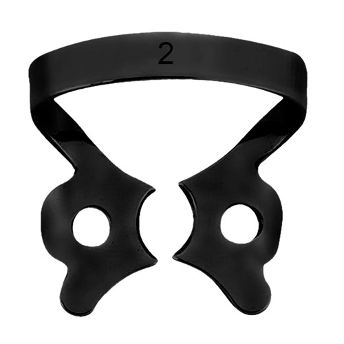 ASA Dental VISION Winged Clamp - #2 - Serrated Lower Left and Upper Right Molars