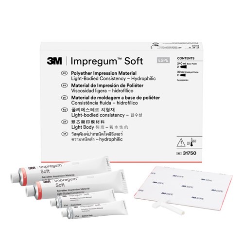 ESP-31750 3M ESPE IMPREGUM Soft Light Body Base 120ml x 2 & Catalyst 15ml x 2