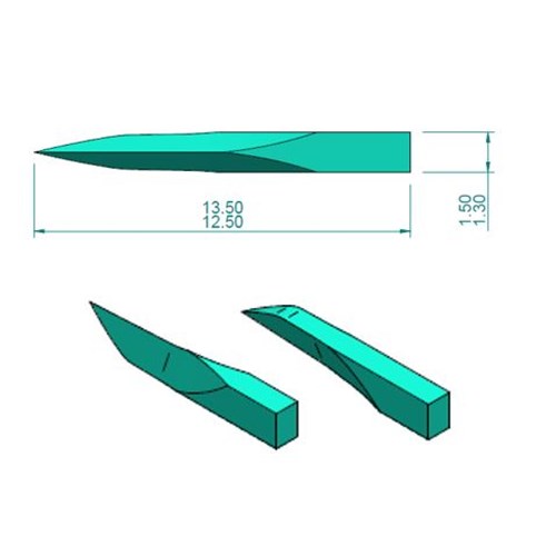 HS-5722670 - Henry Schein Wooden Wedges Green box of 100 pcs