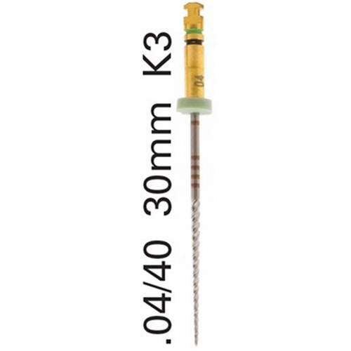 KE-8254400 - KERR K3 File 30mm Size 40 .04 Taper Black Pack of 6