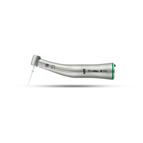 NSK Ti-Max Titanium Contra Angle Handpiece - X35L - 10:1 - Endodontics Applications - Non-Optic - Internal Spray