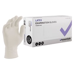 HSE-5724332-C - Essentials Latex Exam Gloves Powder Free XL Carton 10 x 100