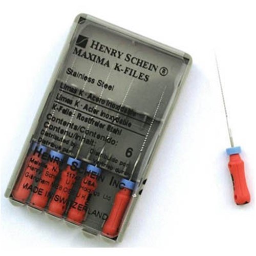 K File MAXIMA 25mm Size 06 Pink Pk of 6