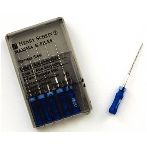 K File MAXIMA 25mm Size 60 Blue Pk of 6