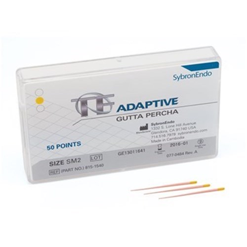 KERR TF ADAPTIVE Gutta Percha Points Small Yellow Pk 50 SM2